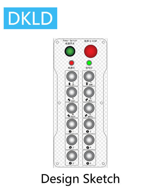 Twelve-way dual speed switch industrial remote control