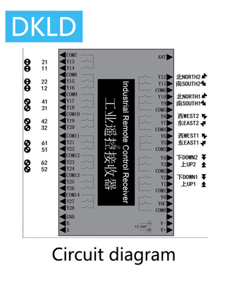 Twelve-way dual speed switch industrial remote control